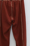 BASERANGE Track Pants FOSP-RIB-AU23 Burnt Red